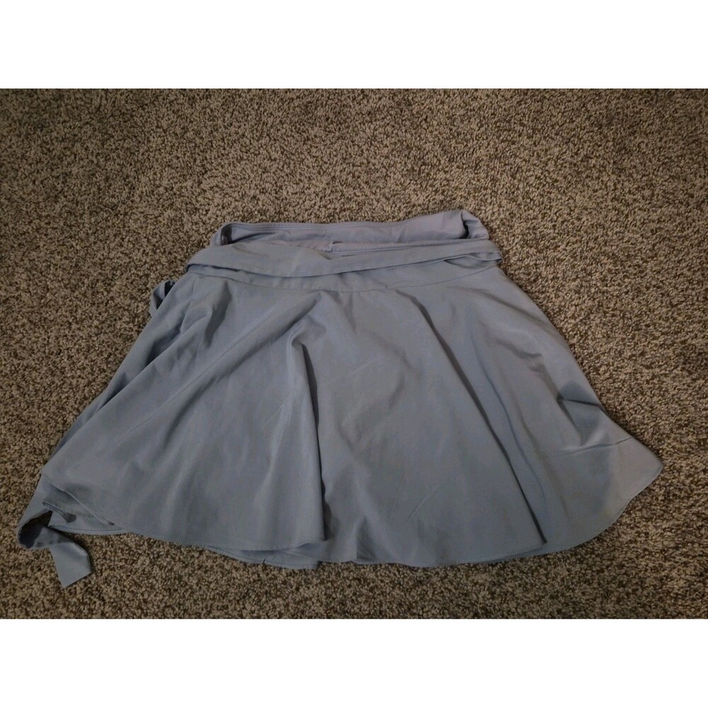 Halara Blue Tie cover-up Tennis Skirt Medium Pickleball Baby Blue - Picture 6 of 7
